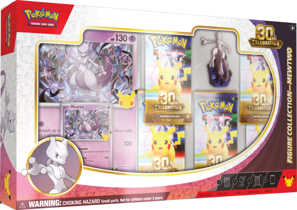 Pokémon TCG 30th Celebration Figure Collection Mewtwo z figurką i boosterami